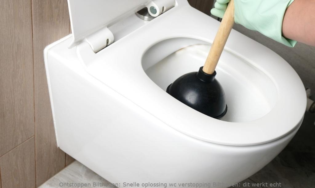 Snelle oplossing wc verstopping Bilthoven: dit werkt echt